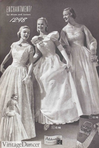 1950s style formal dresses