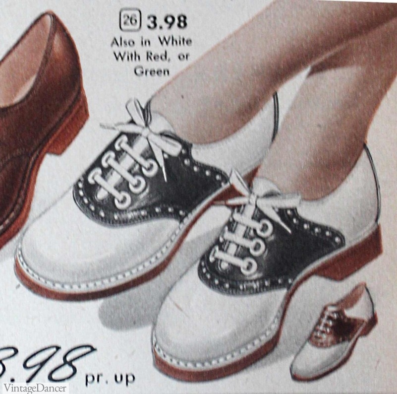 1950s saddle shoes women