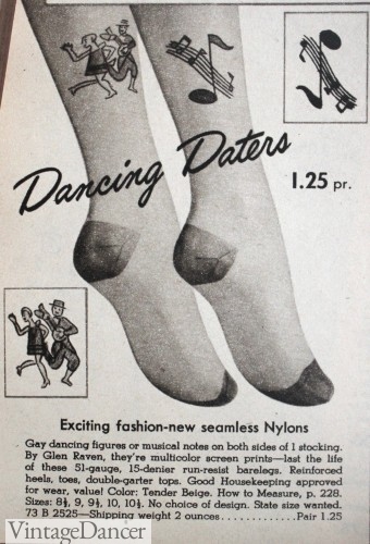 1950s swing dancing stockings nylons