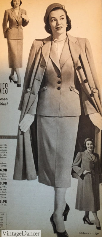 1950s Womens Suits History and Pictures