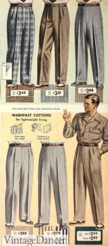 1950s Men&#8217;s Pants, Trousers, Shorts | Rockabilly Jeans, Greaser Styles, Vintage Dancer