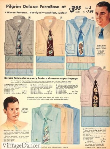 1950s Men's Dress Shirts History