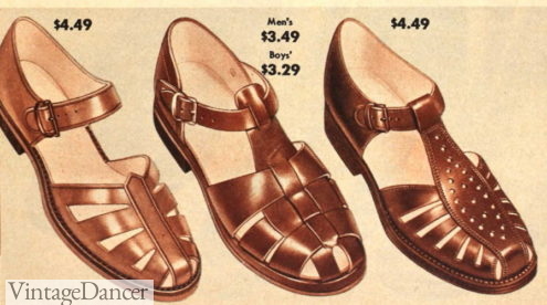 1951 men's sandals fisherman sandals vintage mens guys sandal shoes for summer
