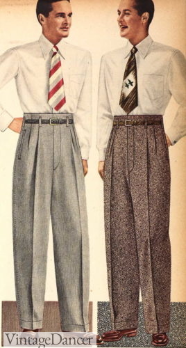 American retro Hollywood waist casual pants Harris style tweed