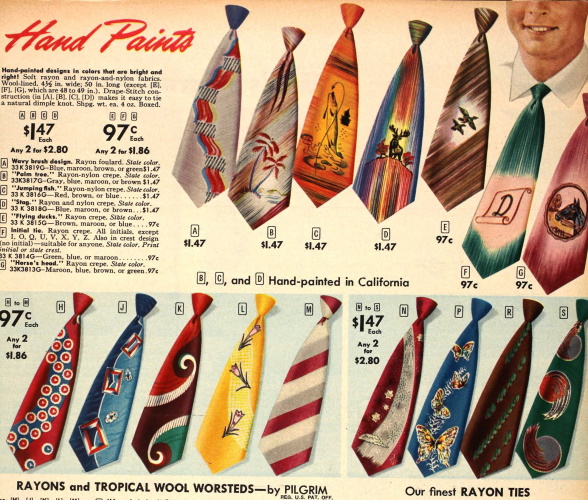 Men's Ties History of the 1920s to 1970s