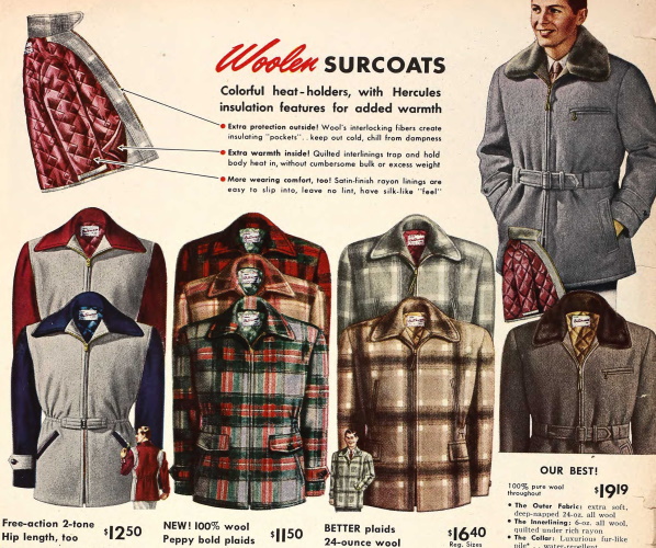 1950s Men's Winter Fashion, Clothes 50 Pictures
