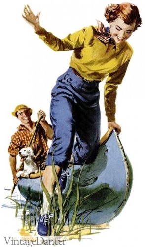 1950s hiking camping clothes