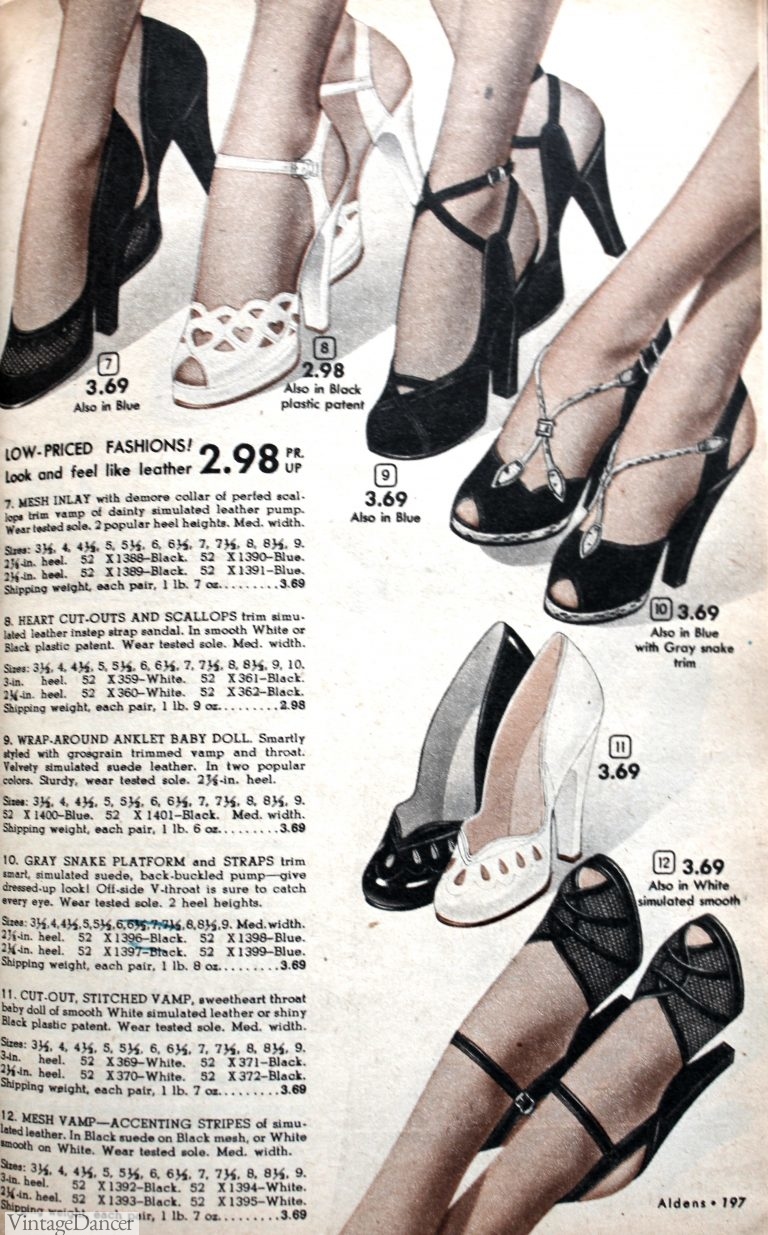 1950s Shoe Styles History and Shopping Guide