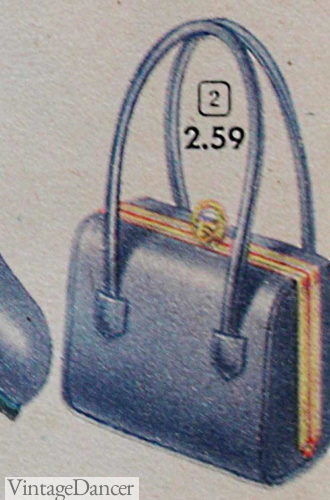 1952 Wedgewood blue purse