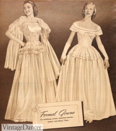 1952 prom dresses