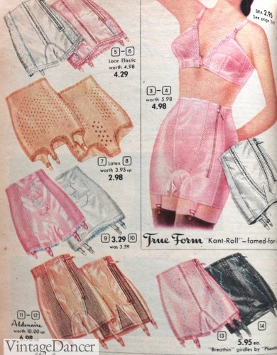 1950s corselets roll on style