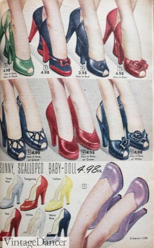 1950s Shoe Styles- History and Shopping 