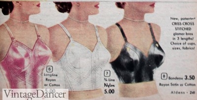 1+50s longline bras