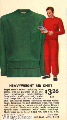 1952 sweatsuit as pajamas