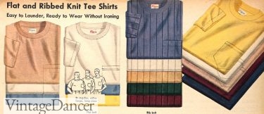 1952 smooth or ribbed knit T shirts