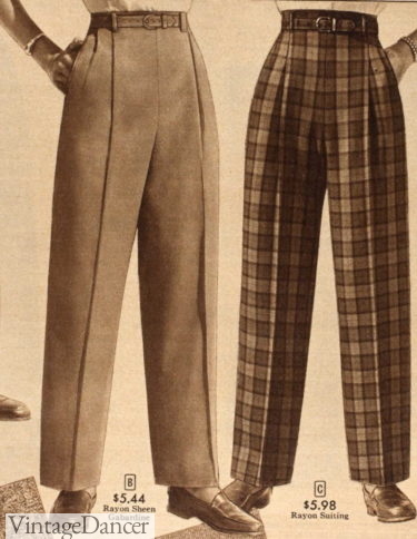1952 slacks and plaid pants