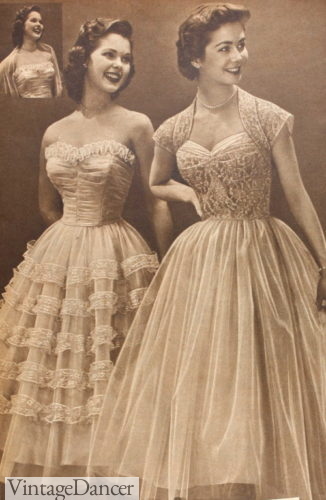 1952 tulle prom dresses