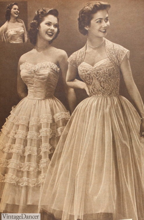 1950s History Of Prom Party Evening And Formal Dresses