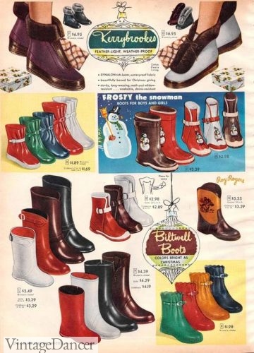 1952 rubber rain boots