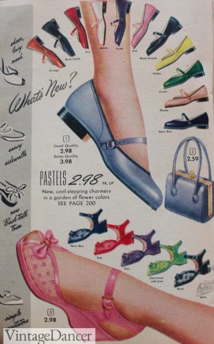 1952 matching shoes and purse (and belt, hat, gloves and jewelry) was desired. 