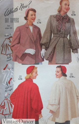 1952 short coats women 1950s jackets