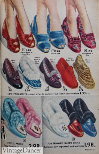 1952 fuzzy slippers