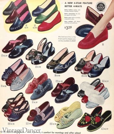 1952 boudoir slippers