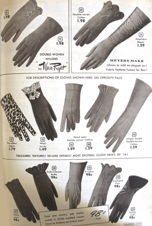 1953 glove varieties