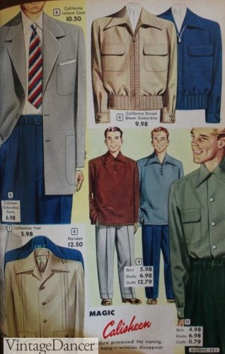 1953-54 men's jackets