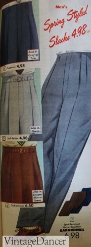 1953 Men's slacks at VintageDancer