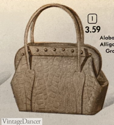 1953 alligator purse