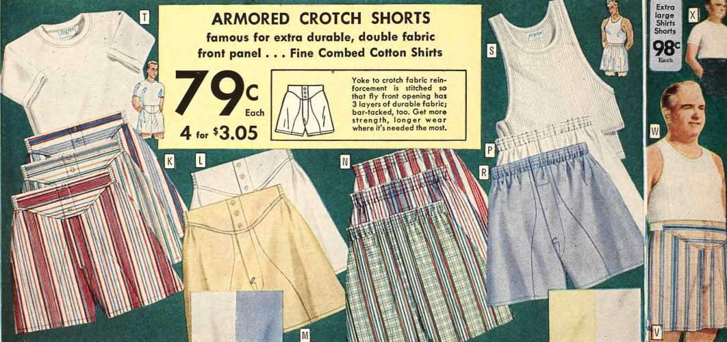1953 yoke and elastic waist boxers