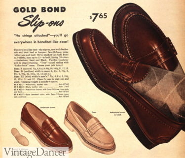 1953 mens penny loafers