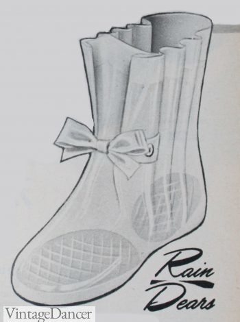 1953 Rain Deers boot clear covers