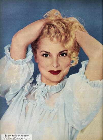1950s peignoir set nightgown and robe sheer nylon trioct