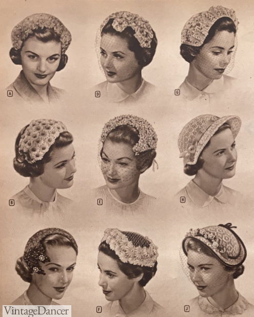 Mr John Classic yellow flowered design Vintage 50's era ladies flowered hat