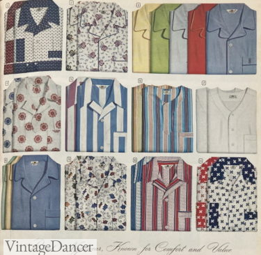 1954 men's pajamas 1950s