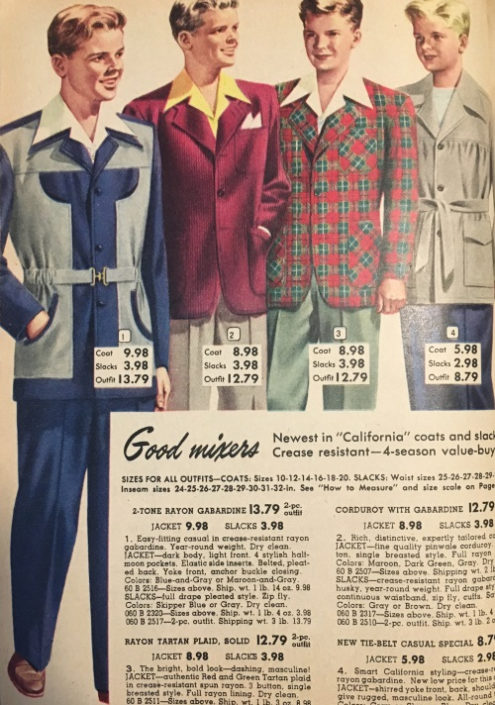 1950s Teen Boys' Clothing