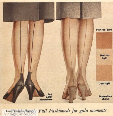 1950s stockings nylons backseam vintage