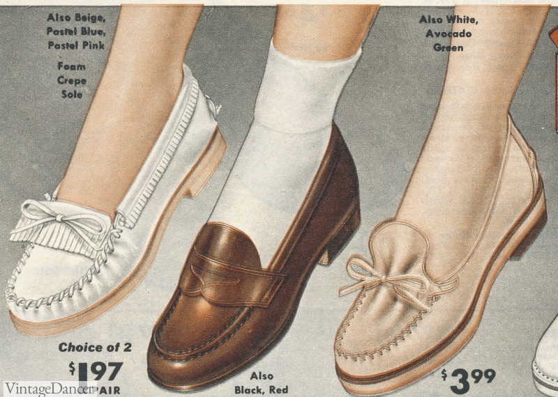 1950's Loafers and moccasins hoes