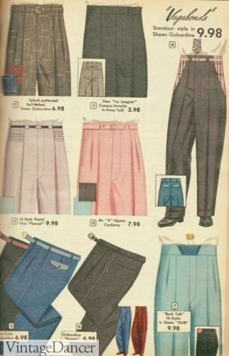 1955 summer trousers mens pants vagabond