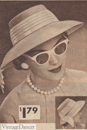 1955 white sunglasses at VintageDancer