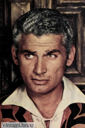 1950s mens hairstyle grey curly