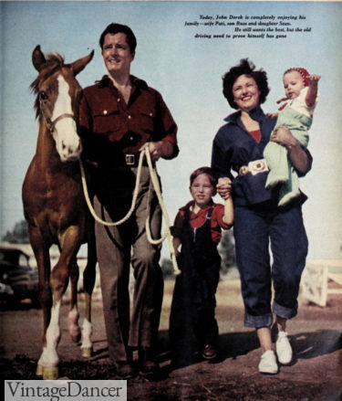 1955 Tom Derke and family on his ranch