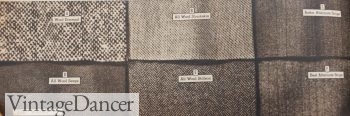 Textured Fabrics for men's pants, 1955