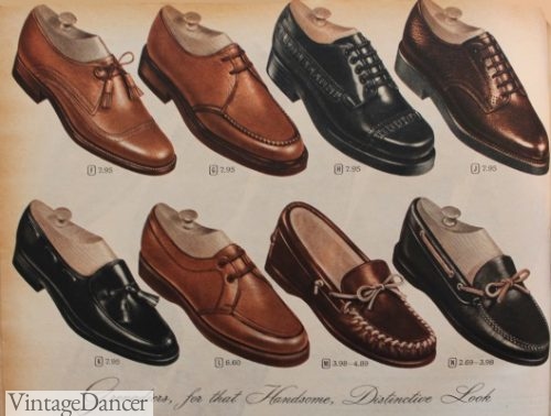 1955 Wards mens loafers shoes