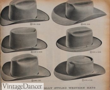 1955 Men's Western hats