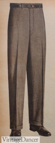 1950s mens fashion, 1955 Mens Dress Pants
