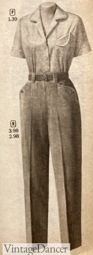 1955 corduroy pants with button down pockets