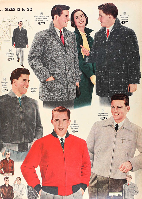 1950s Men's Winter Fashion, Clothes | 50 Pictures